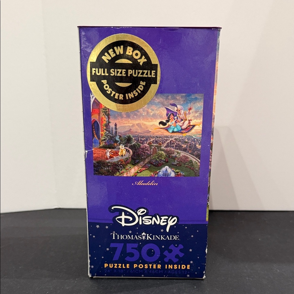 CEACO Thomas Kinkade Jigsaw Puzzle Disney Aladdin Jasmine 750 Pieces SALE🔴3/$25!